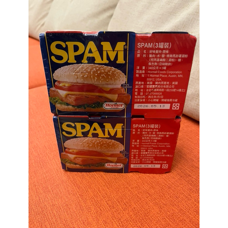 SPAM好味火腿肉罐頭一組6入*340g     929--可超商取貨付款（最多2組）