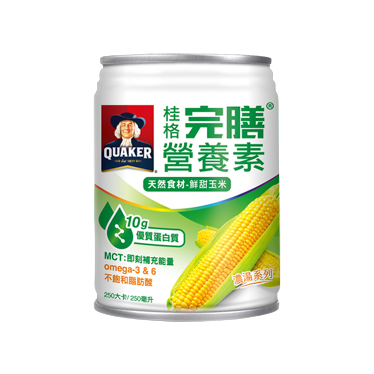 【買兩箱送6罐再送家用好物】桂格完膳營養素 玉米濃湯 250ml x24入 【美十樂藥妝保健】