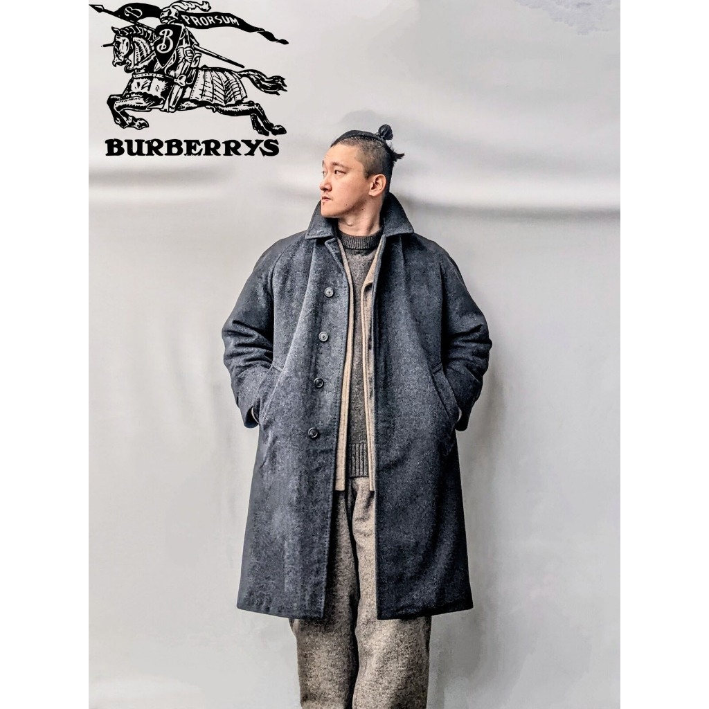 ［SOLWAY BOOG］「近新品」Burberry「Cashmere Coat」頂級羊絨大衣「日本製 原價台幣12萬」