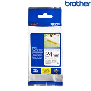 【含稅店】Brother兄弟 TZe-S251 白底黑字 標籤帶 超黏性護貝系列 (寬度24mm) 標籤貼紙 色帶