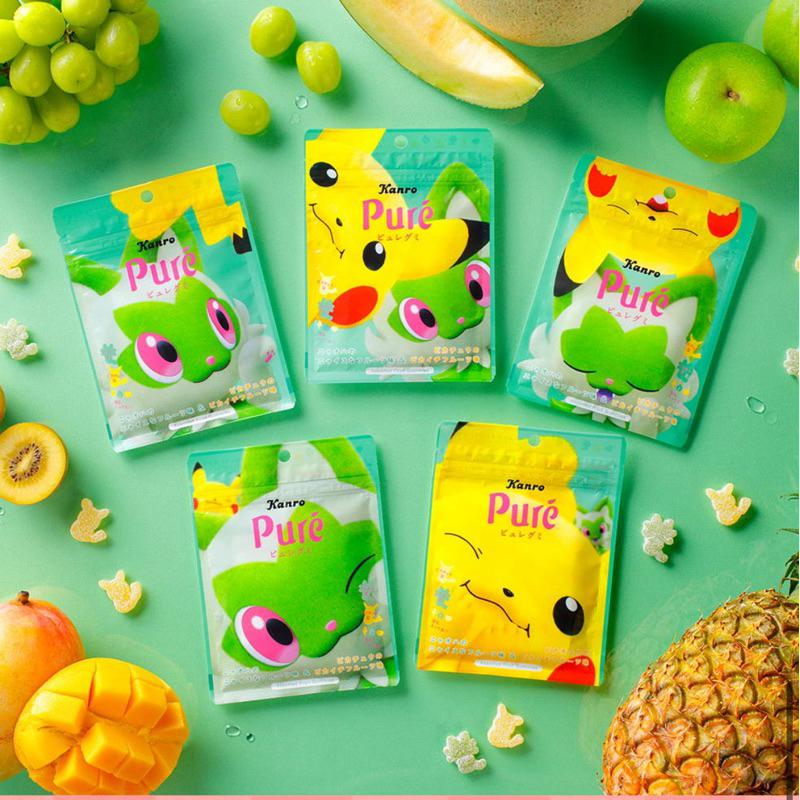 【貓咪姐妹】日本Pure Pikachu 期間限定 皮卡丘軟糖 軟糖 水果軟糖 日本零食