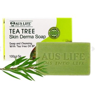 《親親美人》澳洲原裝 AUS LIFE 澳思萊 茶樹精油淨膚美肌皂（100g±5g）