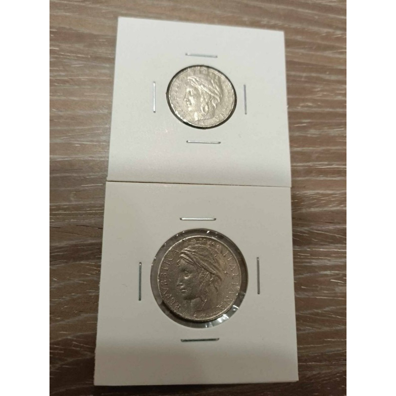 義大利'1996-2001年/50-100里拉（紀念幣）*2枚