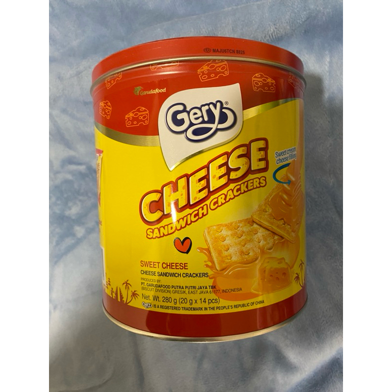 【999玩具家】gery cheese 芝莉桶裝厚醬餅乾（起士味） 餅乾 零食 280克