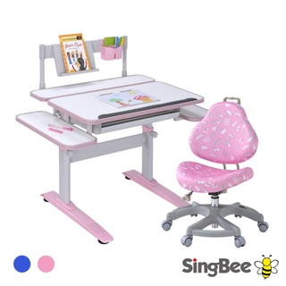 【SingBee 欣美】寬80cm 兒童桌椅組SBD-204+131(書桌椅 兒童桌椅 兒童書桌椅)