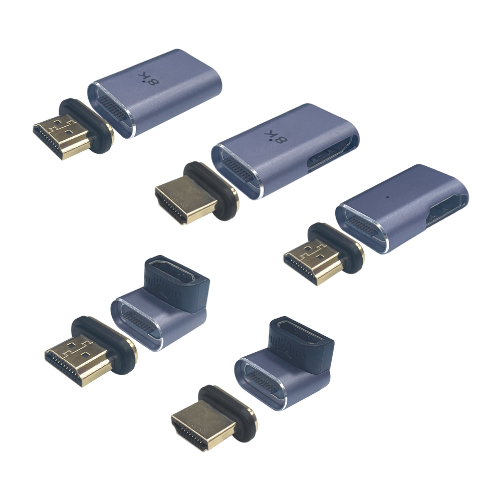磁吸 可分離 HDMI 8K 60Hz HDMI數位轉接頭 影音線 轉接 磁吸頭 磁鐵 磁力 HDMI 線 頭