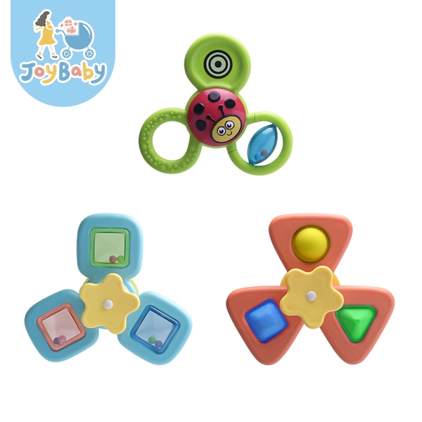 JOYBABY 益智玩具 KOTY吸盤轉轉樂 3入組 吸盤陀螺旋轉 兒童玩具