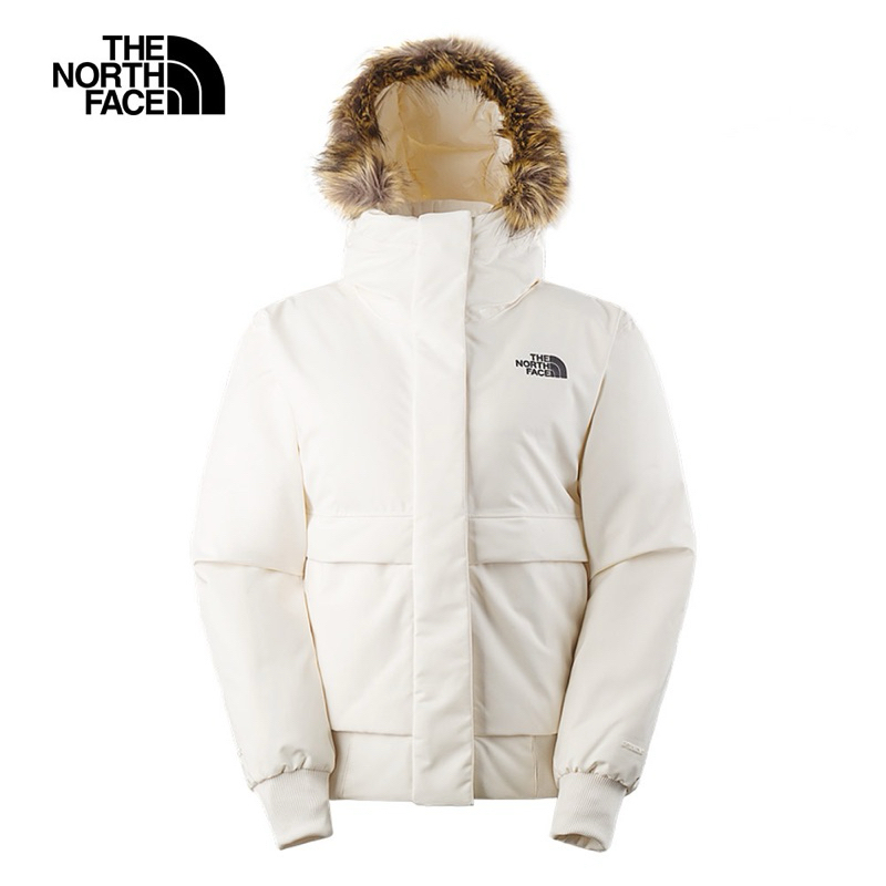 【免運轉賣】The North Face北面女款白色防水透氣舒適保暖連帽羽絨外套｜83SVN3N