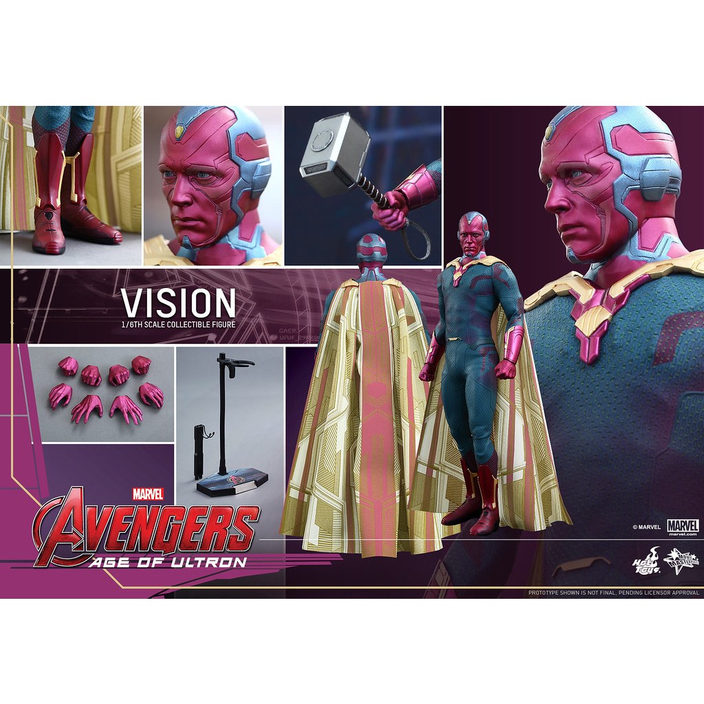 野獸國 Hot Toys MMS296 復仇者聯盟 奧創紀元 幻視 非 MMS284 非MMS301 MMS284