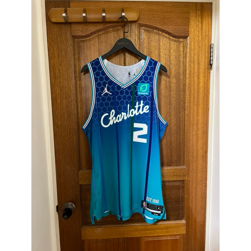 NBA 夏洛特黃蜂 LaMelo Ball 球三 75th 鑽石標 75週年 城市版City AU球員版含贊助標 球衣