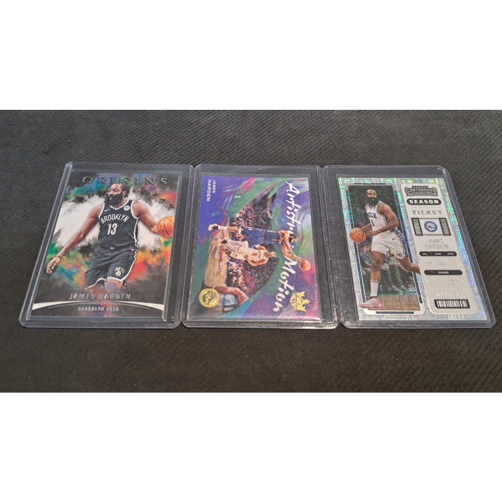 #M81 James Harden 哈登 球員卡 Originse 貴卡盒+Court Kings 油畫特卡+球票迷宮亮