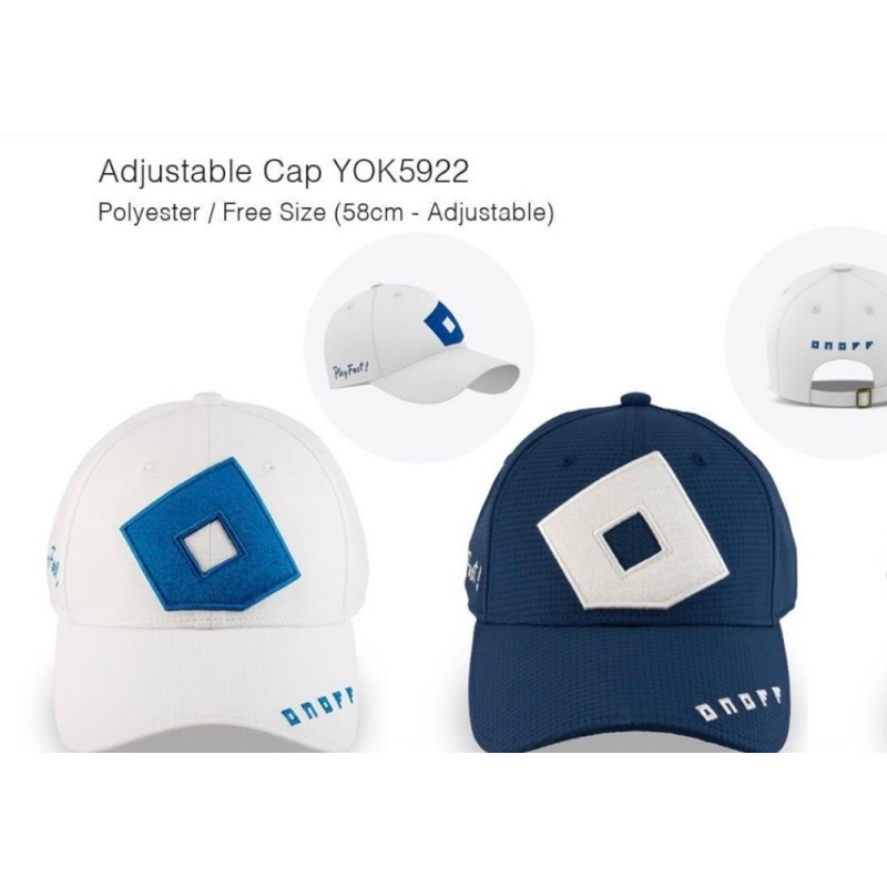 ONOFF 高爾夫球帽 #YOK5922-146(白） / #YOK5922-127(深藍）