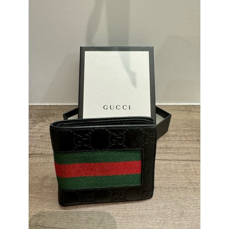 Gucci男用皮夾（八成新）