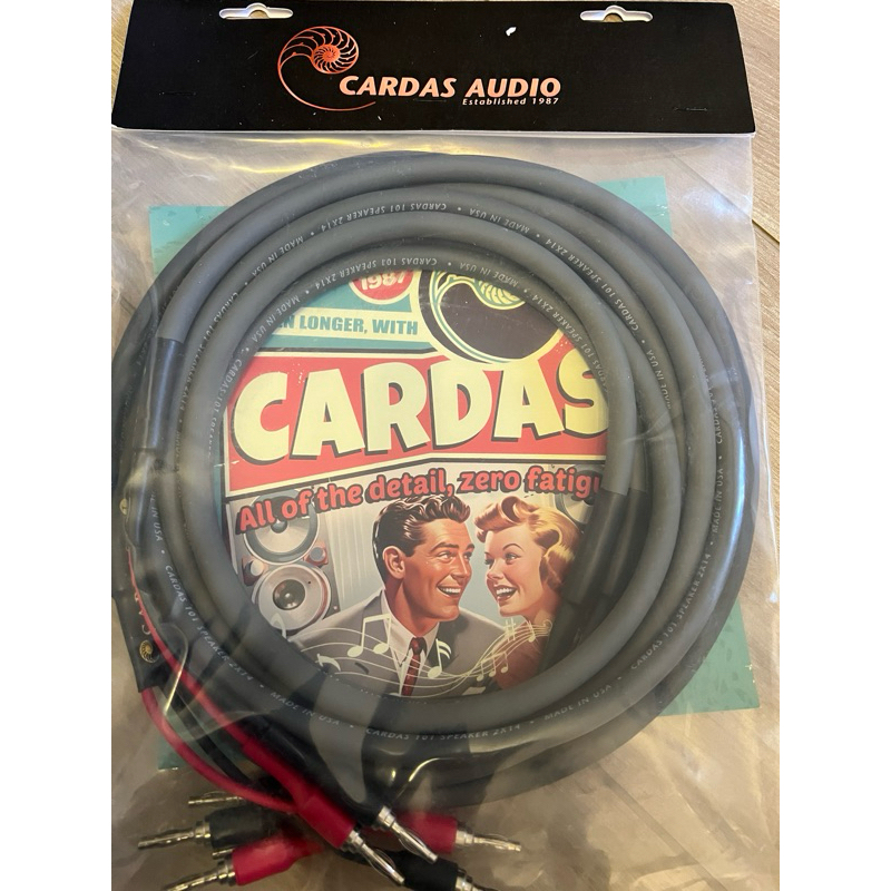 Cardas Audio 101喇叭線(香蕉插) 2.5M