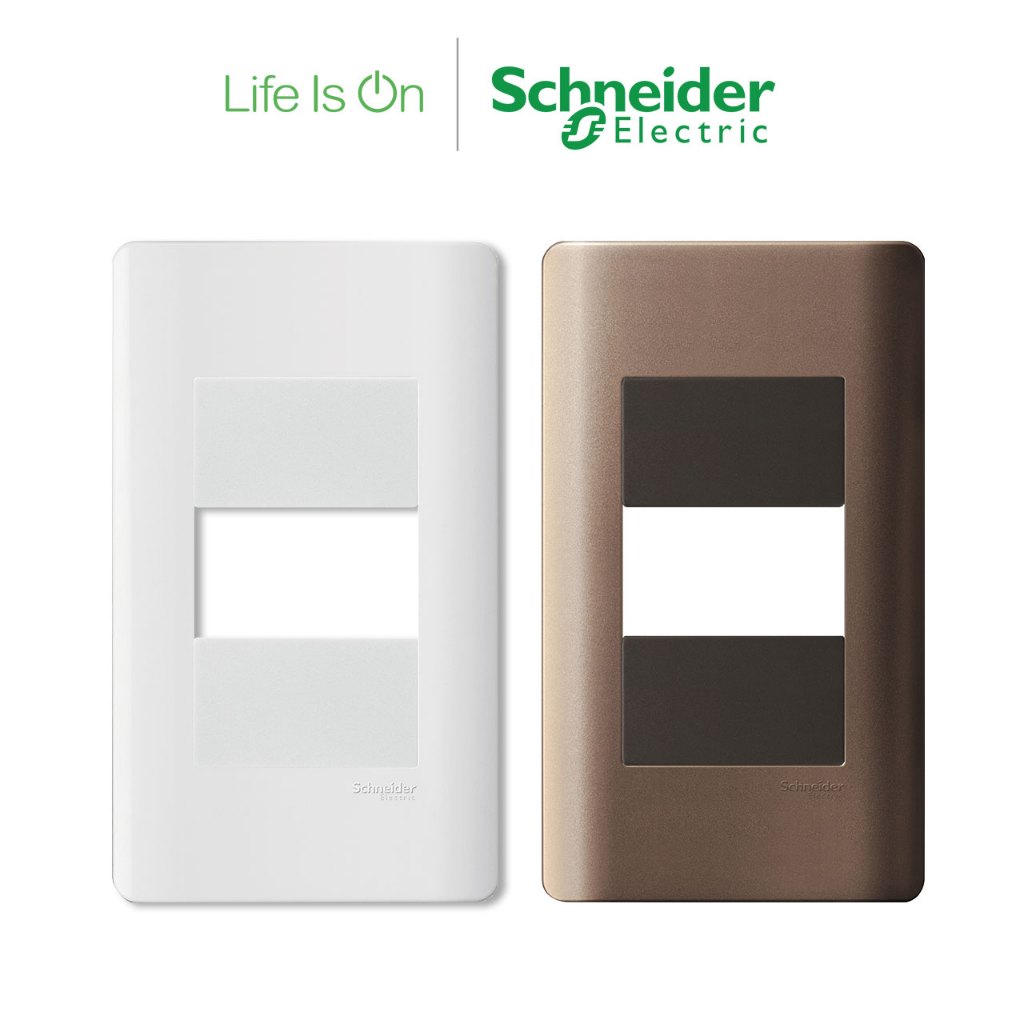 【Schneider Electric施耐德】ZENcelo系列 單出線孔蓋板 古銅棕/經典白