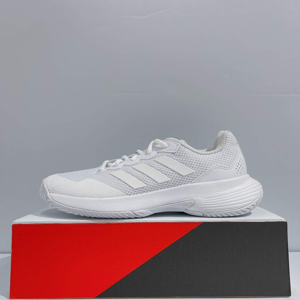 adidas GAMECOURT 2.0 TENNIS 男女款 白色 舒適 穩定 網布 運動 網球鞋 IG9568