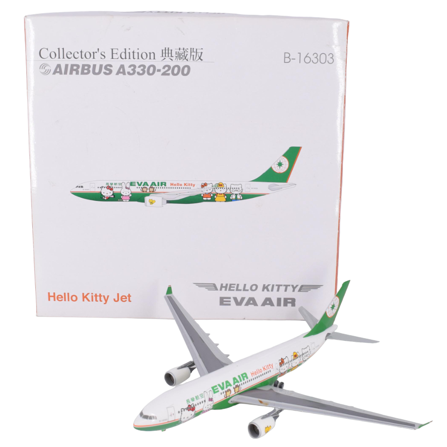 金卡價833 二手 典藏版長榮航空Hello Kitty第一代彩繪機A330-200 769900005932 04