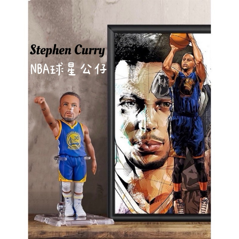 現貨當天寄出 盒裝 NBA勇士 stephen curry 庫里柯瑞Curry公仔 浪花兄弟 人偶 湯普森 勇士隊周邊