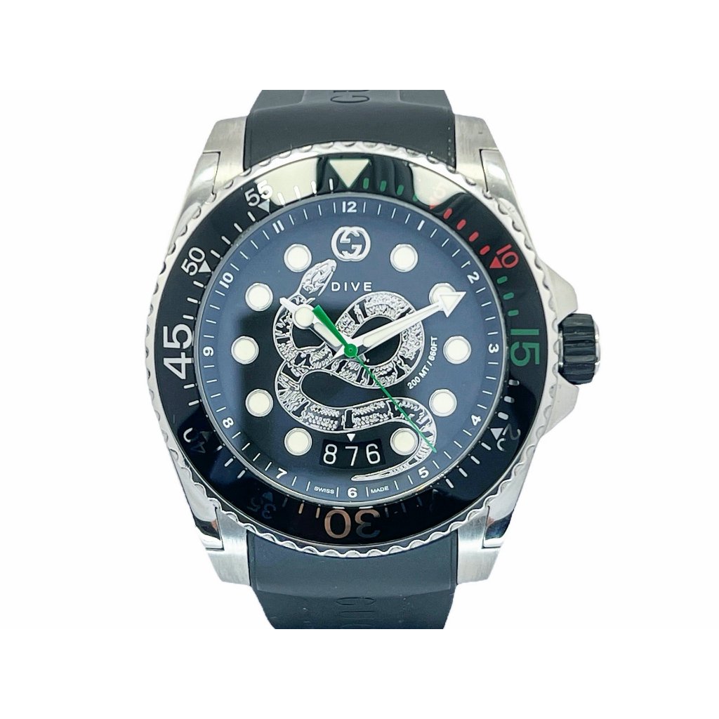 【久大御典品】GUCCI錶 男錶 45mm 石英 YA136217 盒證齊全 保證原廠真品 編號:Q8871-2