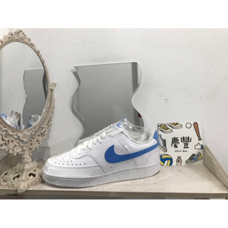 大灌體育👟 Nike W Court Vision LO NN 女 白藍 基本款 休閒鞋 DH3158-107