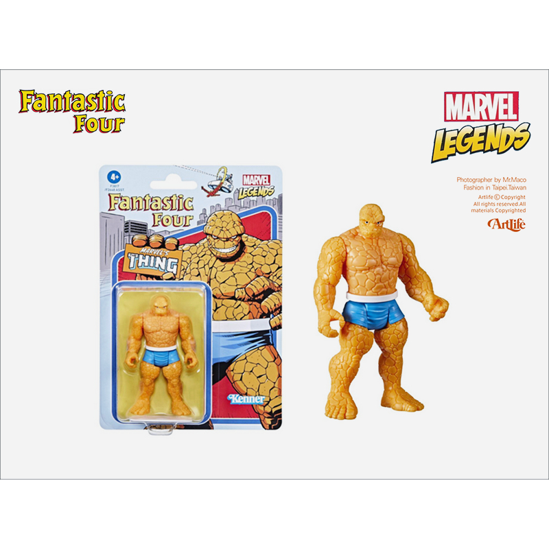 ArtLife ㊁ HASBRO KENNER Marvel Legends THING 漫威復古 漫畫吊卡 石頭人