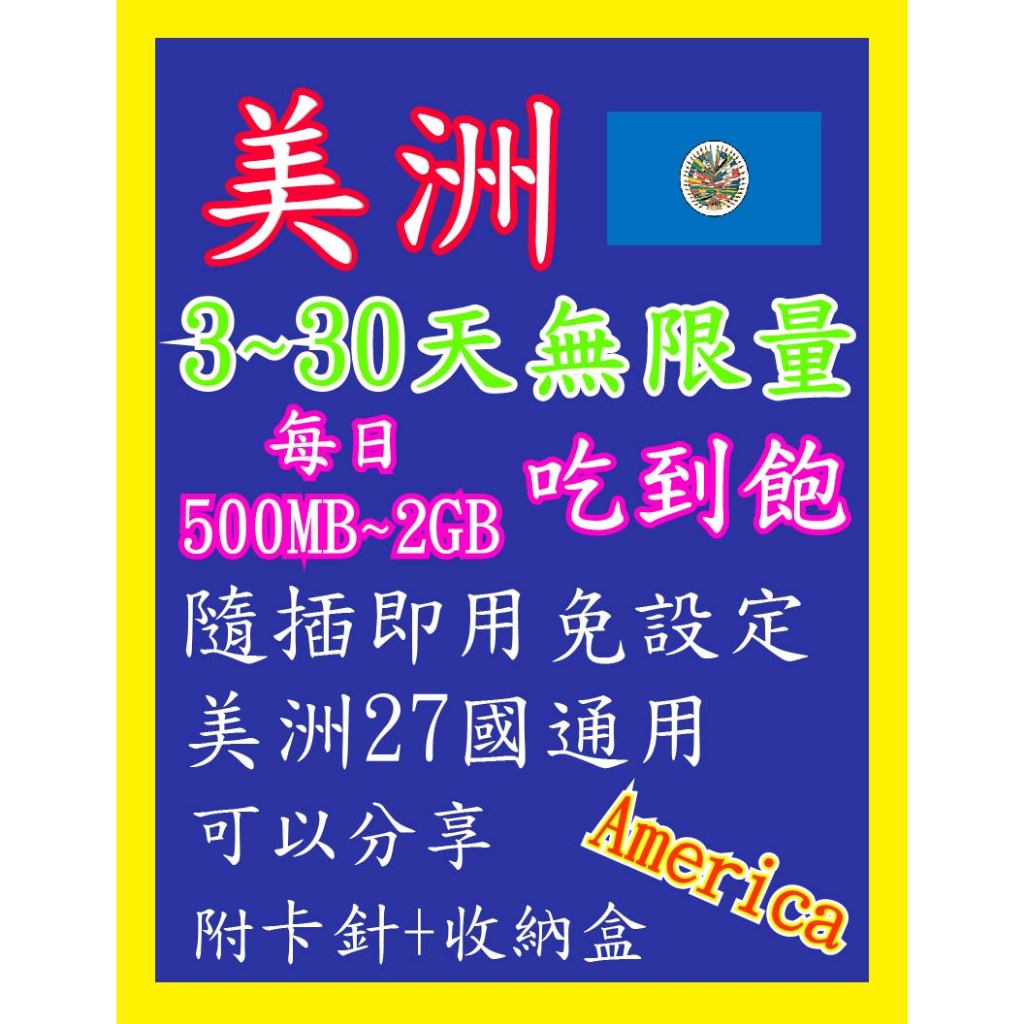 美洲網卡 3天~30天 1.5GB~60GB 高速4G上網 隨插即用 阿根廷 巴西 智利 秘魯 墨西哥 牙買加 哥倫比亞