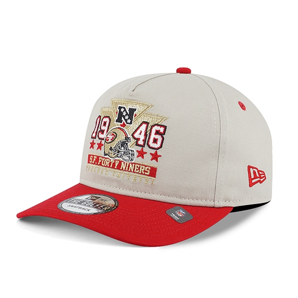 【NEW ERA】GOLFER NFL 舊金山 49人 創立年 米白 雙色 軟板 卡車帽【ANGEL NEW ERA】