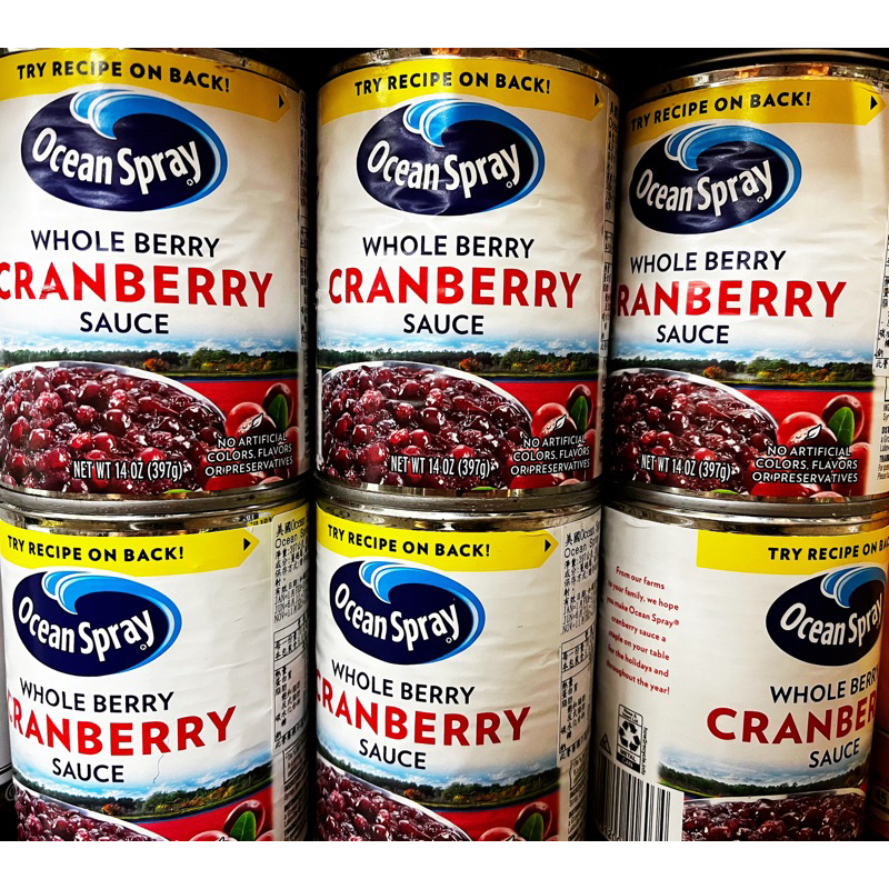 美國🇺🇸Ocean Spray 優鮮沛 整顆蔓越莓醬罐 397g