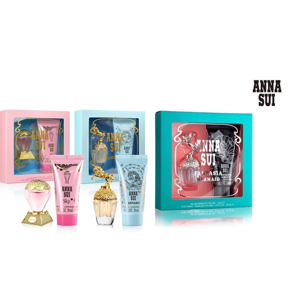 現貨正品！ANNA SUI 安娜蘇 女性淡香水禮盒 童話獨角獸/綺幻飛行/童話美人魚 淡香水5ml+身體乳30ml