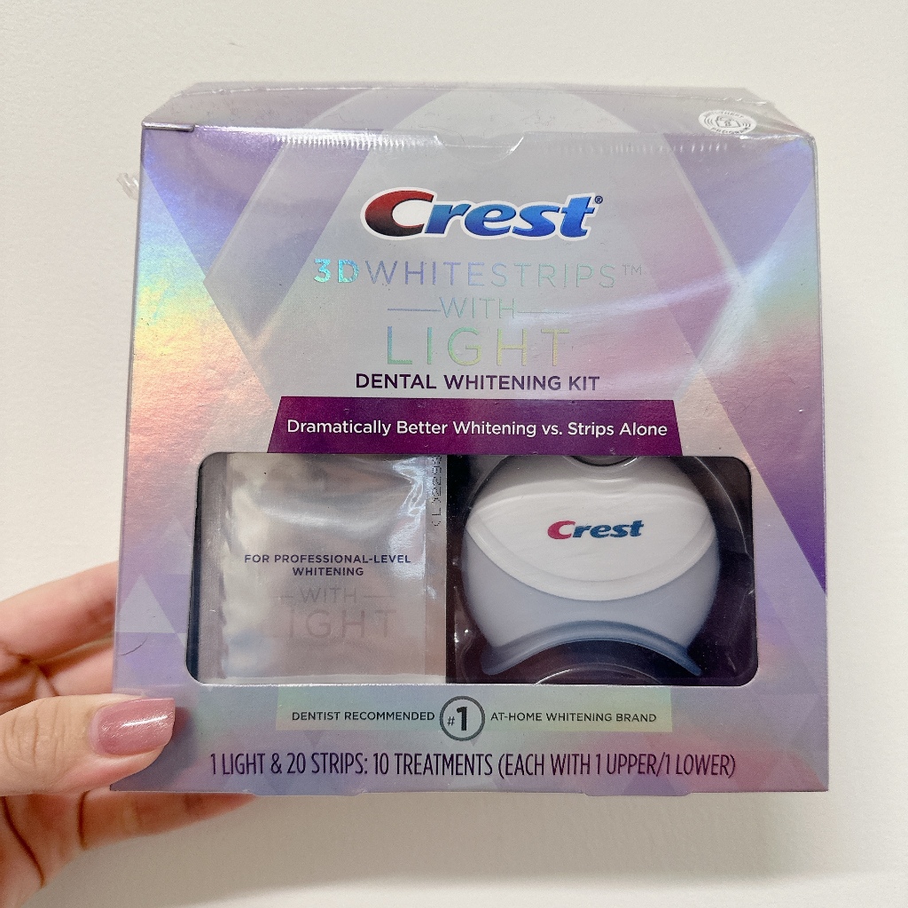 全新// 現貨在台 Crest 3D whitestrips 藍光 美白牙貼 Dr.Grace推薦