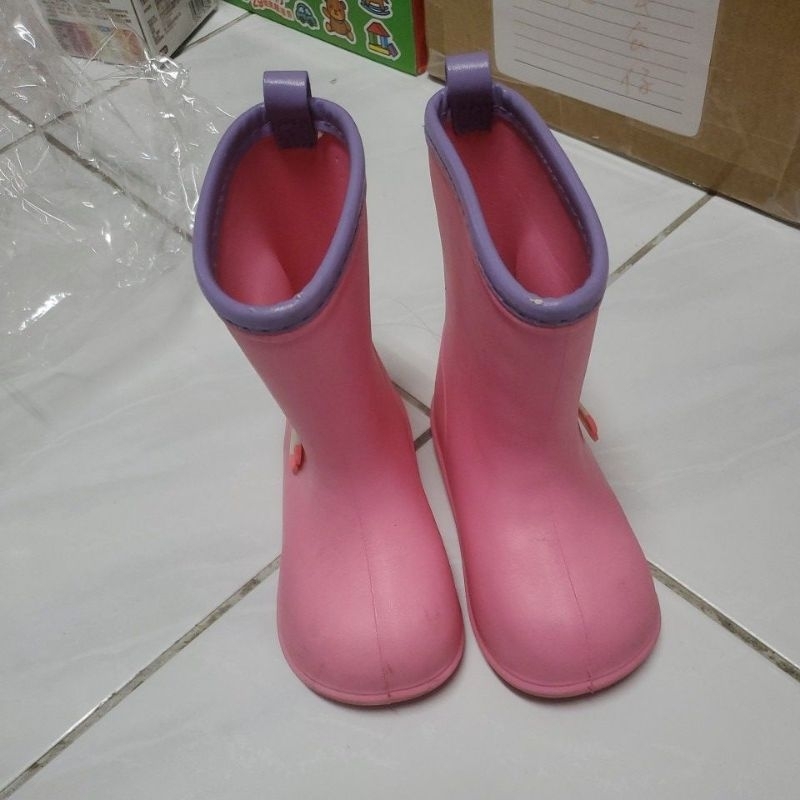 二手女童雨鞋 尺寸：17cm 需自行清潔