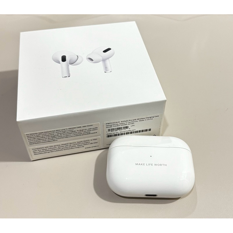 Apple 原廠-官網購入有刻字 AirPods Pro一代  二手極新