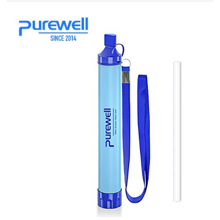 Purewell 濾水器 戶外濾水器 淨水器 野外濾水器 登山 野外 求生吸管 求生戶外用品 亞馬遜好評熱銷
