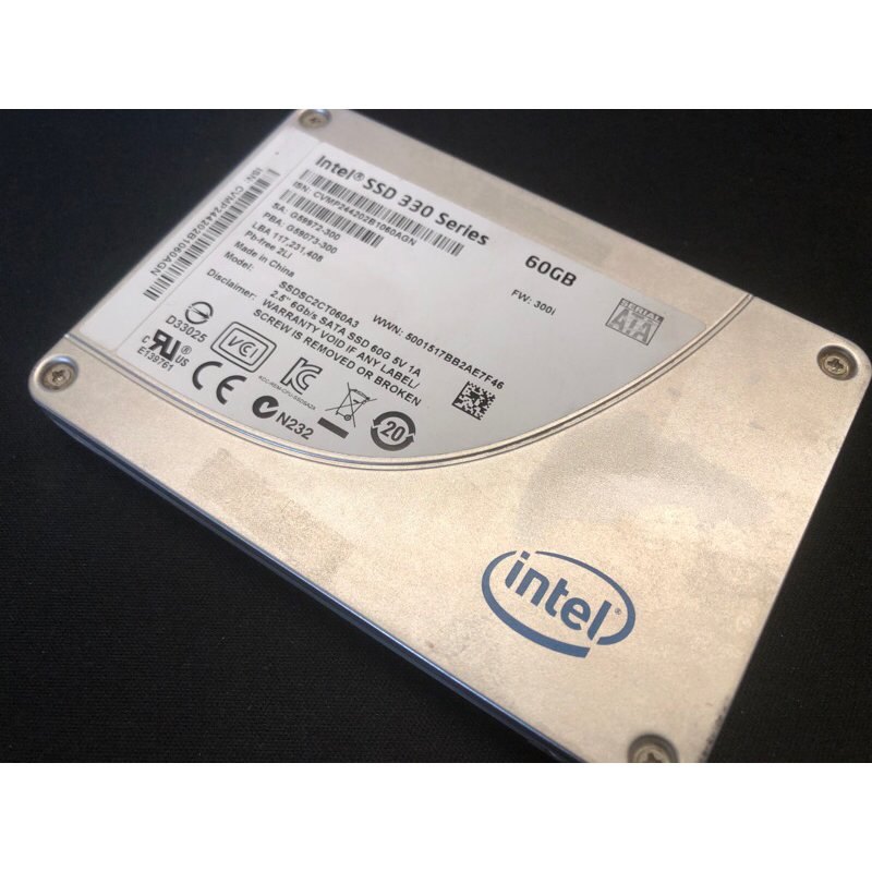 intel SSD，60G，固態硬碟，溫度異常，讀寫正常，附圖