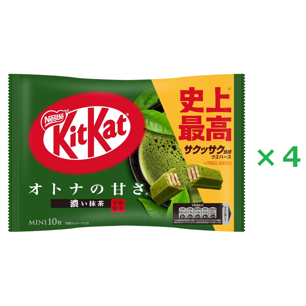 日本 雀巢 KITKAT 浓味抹茶  大人味 4袋装免運