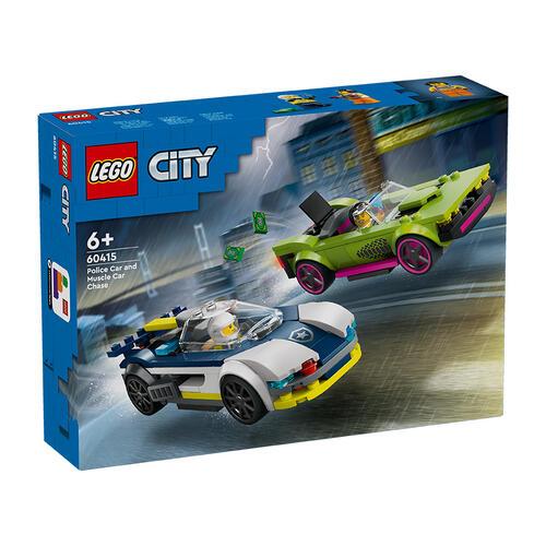 【台中翔智積木】 LEGO 樂高 CITY 城市系列 60415 警車和肌肉車追逐戰