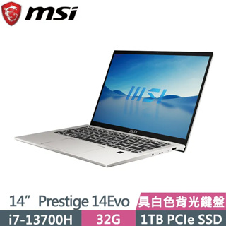MSI Prestige 14Evo B13M-495TW(i7-13700H/32G/1TB SSD/14吋FHD/