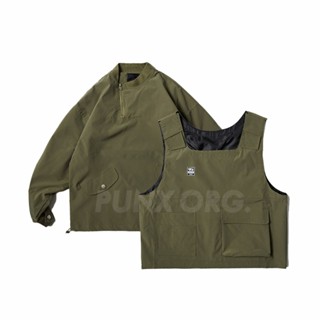 PUNX X REWORK 復古軍裝兩件式立體大口袋夾克 & 工裝背心【 PUNX 】
