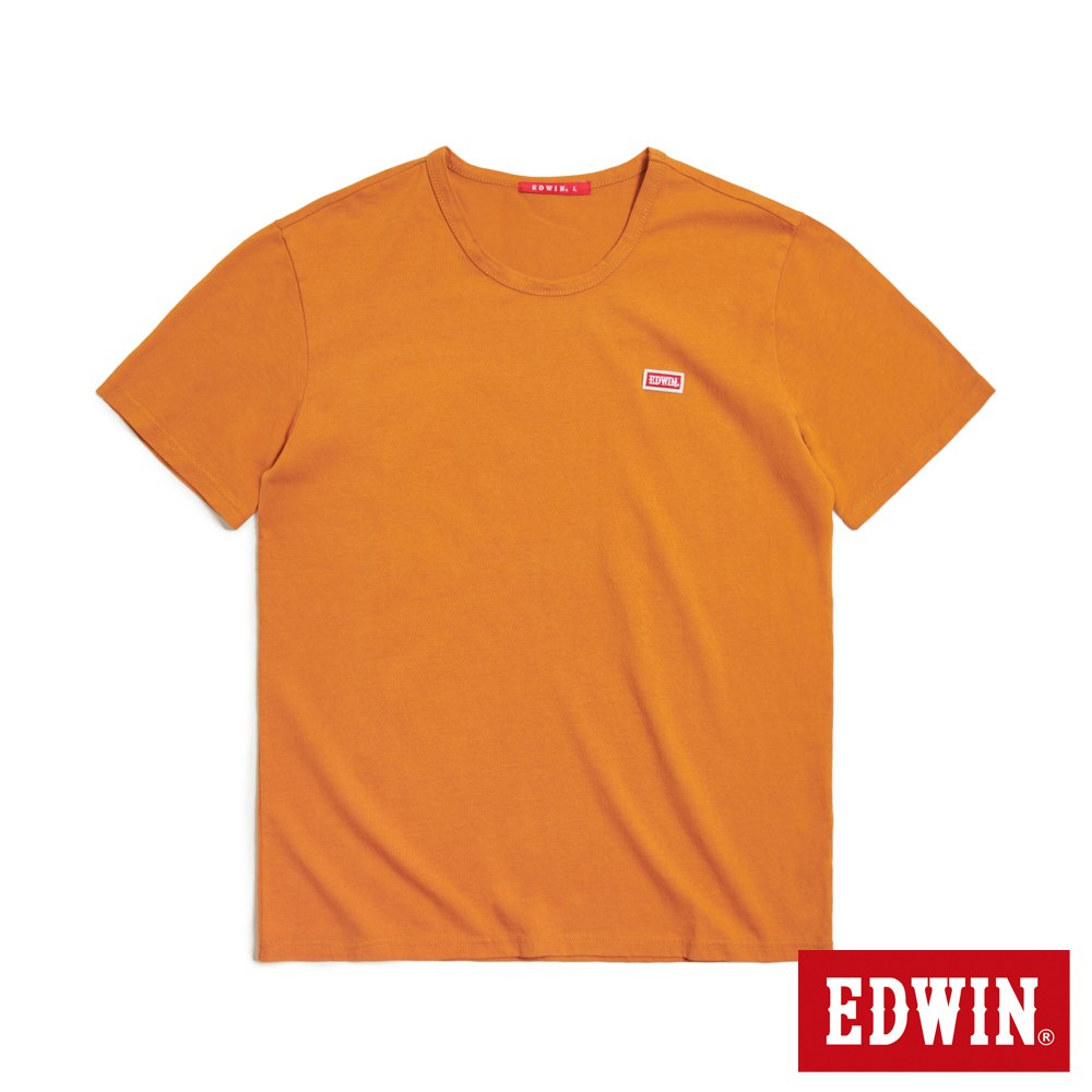 EDWIN 人氣復刻款 經典小紅標徽章短袖T恤(土黃色)-男款