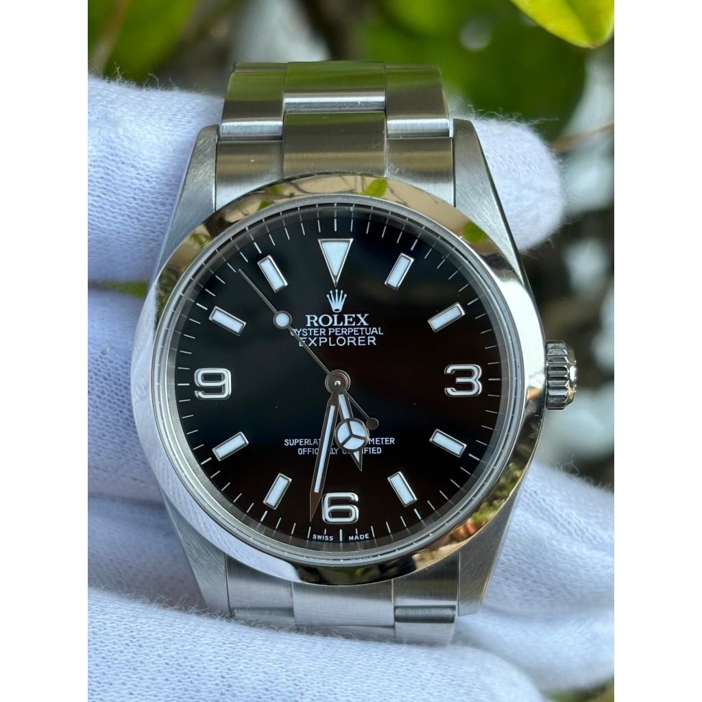 勞力士 ROLEX 型號114270 Explorer探險家一 錶徑36mm 3130機芯 (已停產) F字頭2004年