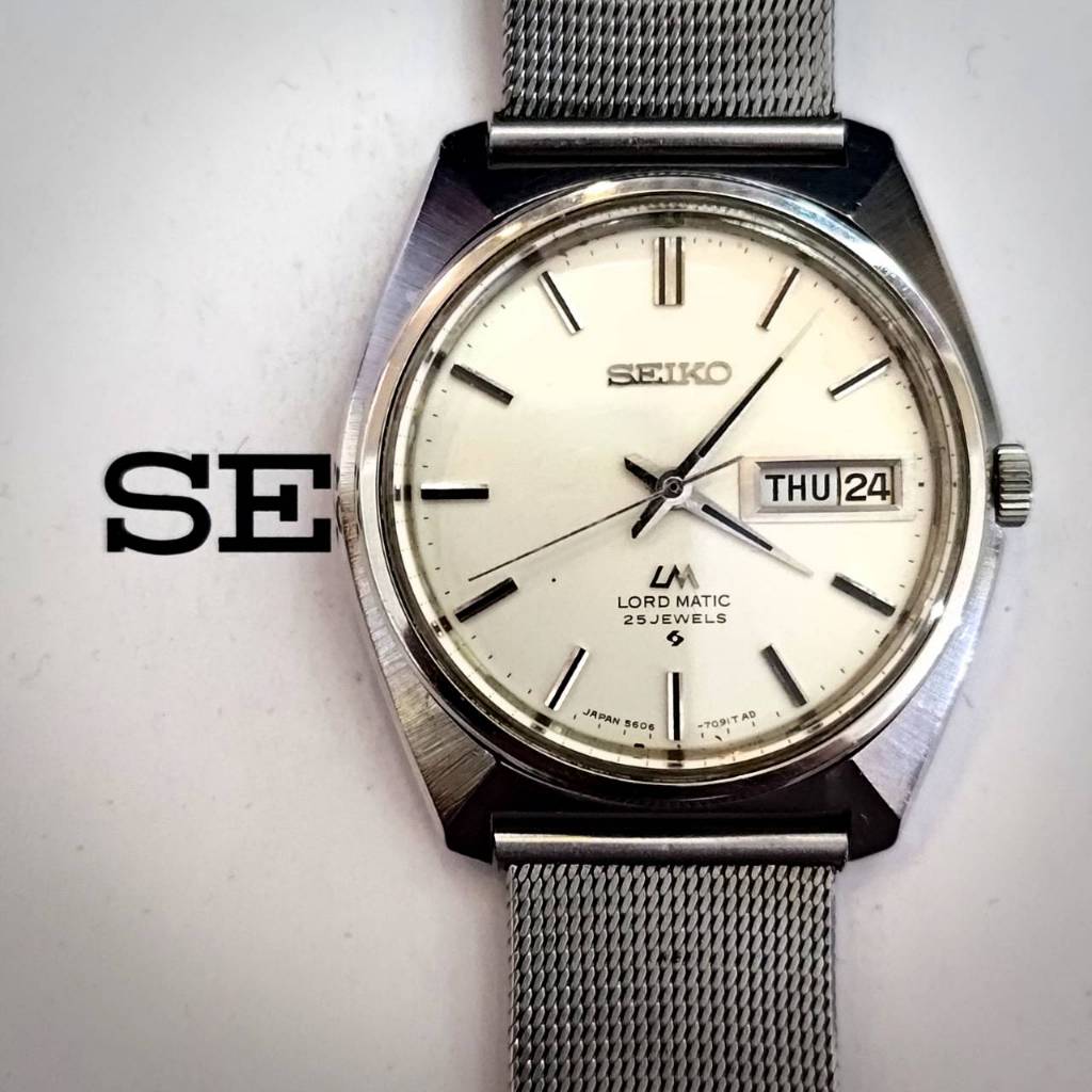 Seiko LM 經典白面 自動上鍊  1968年 SEIKO LORD MATIC 機械錶