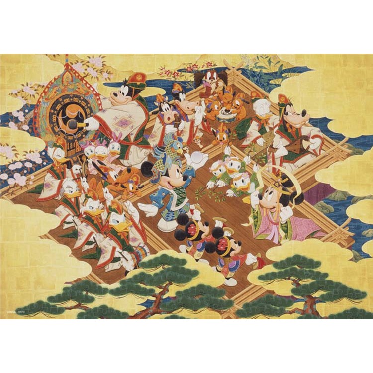 500-700 500片日本進口拼圖 迪士尼 日式和風歌舞 米奇米妮 唐老鴨 奇奇蒂蒂 高飛
