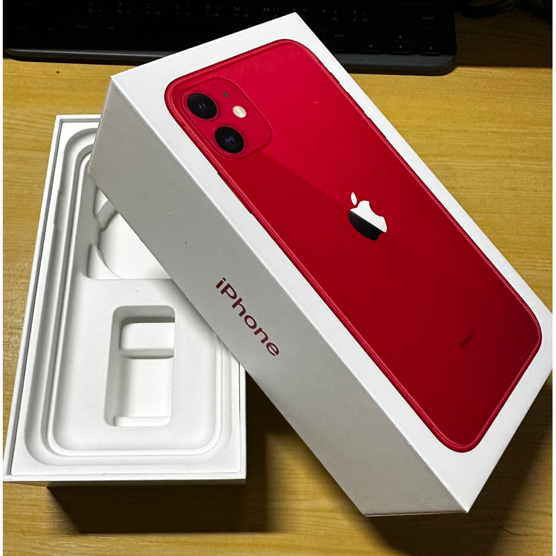 iPhone11 128G 紅色手機盒 空盒