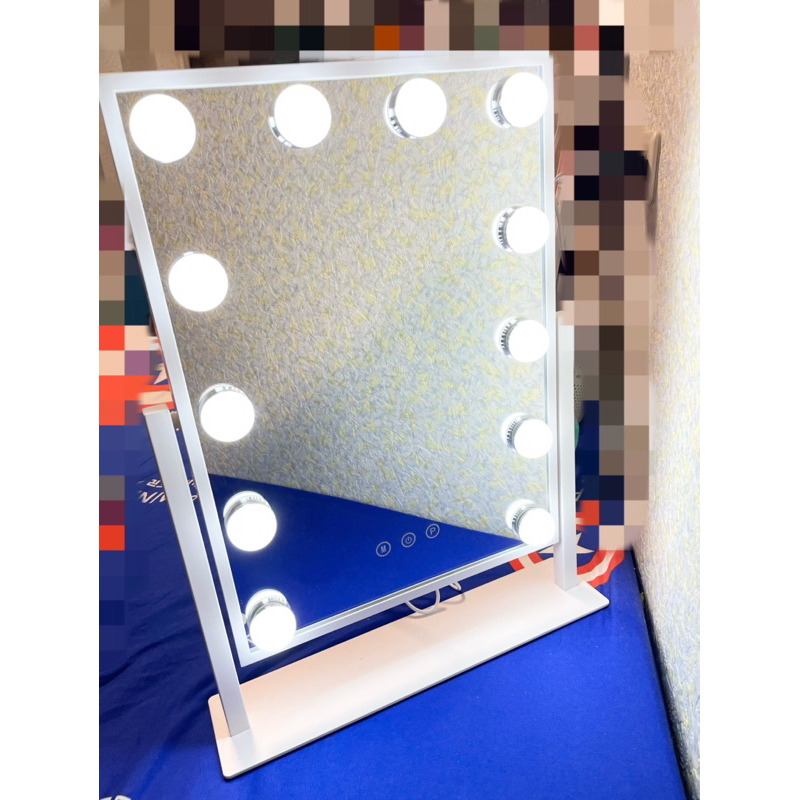 【現貨】大燈泡LED化妝鏡 三色調光