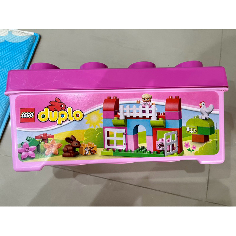 （二手）樂高 LEGO 10571 多合一粉紅樂趣箱 絕版 duplo 1.5歲～5歲 絕版樂高積木 fun box