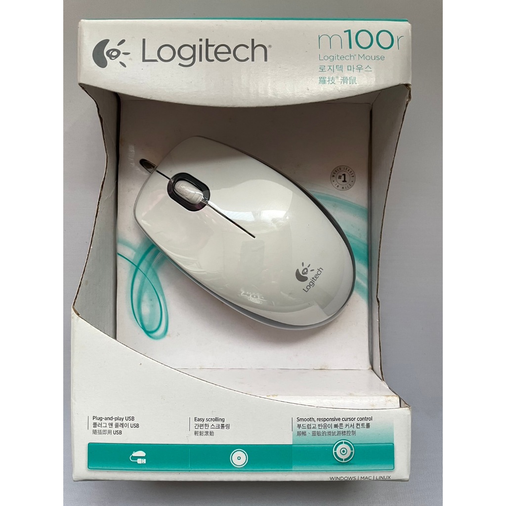 全新-Logitech 羅技 M100R有線滑鼠