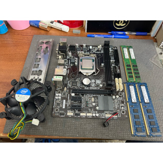 《出清大特價》技嘉GA-B85M-D2V主機板+CPU I5 4460+DDR3 8Gx2+風扇+擋板 1150腳位