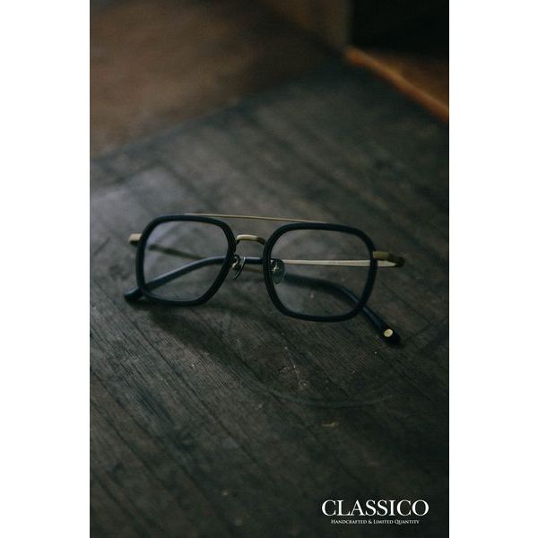 CLASSICO M31 C3A (消光黑霧面金) 眼鏡屋 鈦金屬 復古框 純鈦 文青 膠框 手工眼鏡 金屬眼鏡 手造