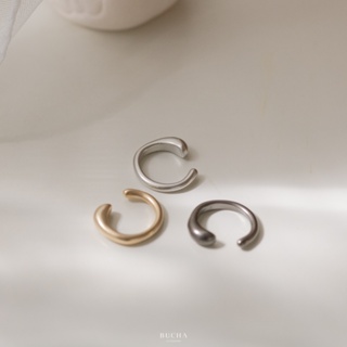 【BuCHA】霧感小C 耳骨夾-3色｜耳環