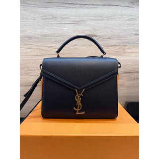 （售出）YSL Cassandra 深藍色荔枝皮 金釦